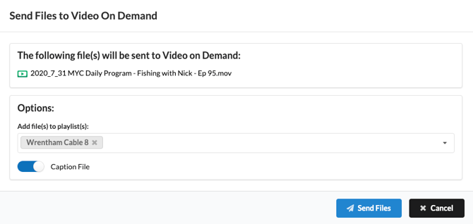 Send to VOD - caption
